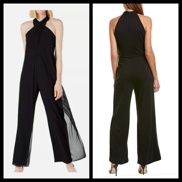 Tahari Pants - Tahari By ASL Chiffon Jumsuit Size 14 NWT